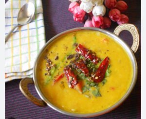Large Dal Tadka + steam ric