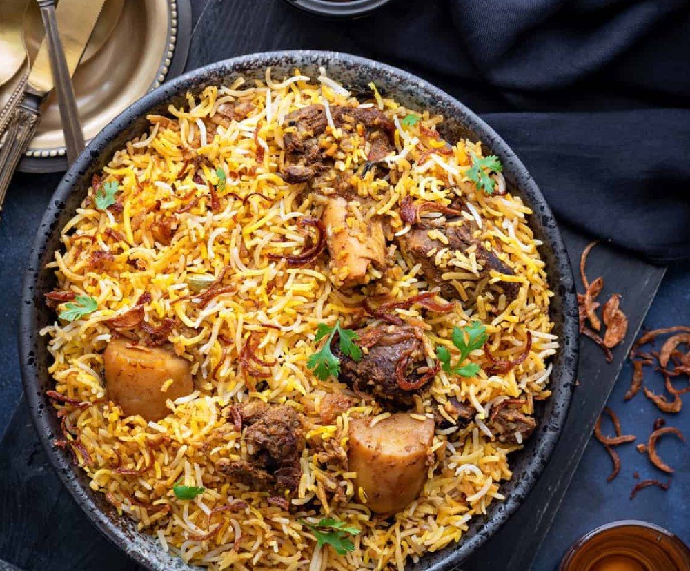 indian-Courtyard authentic indian restaurant - beef-mutton-meat-beef--biryani-rice